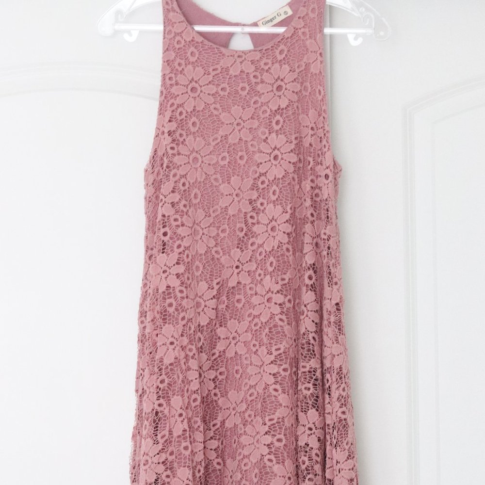 Pink Lace Dress